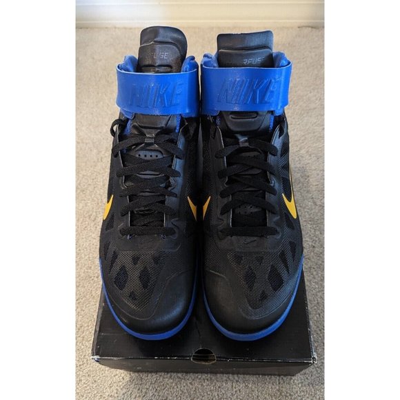 Nike Air Max Fly By David Lee PE Sample Warriors Sz 15 429545-170 GSW Blue Yello